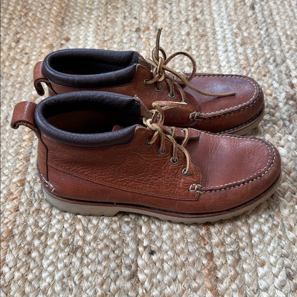 L.L.Bean 10.5D Brown Leather Signature Chukka Boots Mens - Picture 9 of 9